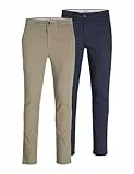 JACK & JONES Male Chino Hose 2er-Pack Slim Fit Chino Hose