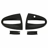 FTVOGUE 4 Stück Auto-Außentürgriff-Schüsselabdeckungs-Patch, Auto-Außentür-Kohlefaser-Stil-Patch, Autoverkleidung für Smart Fortwo W451 2009-2015 Ersatz