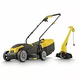 Powerplus Elektrischer Rasenmäher und Rasentrimmer POWXG62205T - Rasenmäher mit 1300 W und 320 mm Ø und Rasentrimmer mit 250 W und 220 mm Ø, Gartenwerkzeug