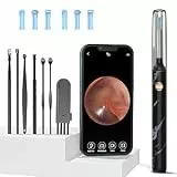 Ohrenschmalz Entferner Otoskop, LMECHN 1080P HD ohrenreiniger, Ohrreiniger mit 6 LEDs,Reinigung für iPhone, Android, iPad, Asche