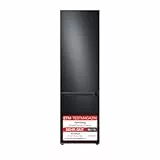 Samsung Bespoke Kühl-Gefrier-Kombination, Kühlschrank mit Gefrierfach, 203 cm, 387 l Gesamtvolumen, 114 l Gefrierteil, AI Energy Mode, Black Steel, RL38C7B5BB1/EG