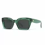 Hanukeii Unisex Los Roques Sonnenbrille, Grün, One Size