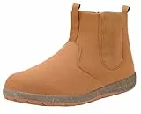 Eagsouni Chelsea Boots Herren Damen Klassische Stiefel Winter Warm gefütterte Stiefeletten Kurzschaft Booties rutschfeste Winterstiefel Freizeitschuhe,Gelb,41 EU