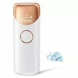 IPL Geräte Haarentfernung Laser mit Kühlfunktion, MAX 19.8J, 999.900 Lichtimpulse, 9 Energiestufen, Schmerzfreie IPL Haarentfernungsgerät für Frauen, Männer, Achseln, Bikini, Beine, Körper, Weiß