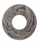 Majea Damen Loop Schal Cary – Eleganter Schlauchschal unifarben – 170x75cm weicher Rundschal für Business & Alltag (taupe)