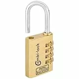 Burg-Wächter Verstellbares Zahlenschloss, Combi Lock 80 40 M SB, Bügelstärke: 6,5 mm