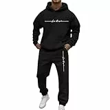 Generisch Trainingsanzüge Herren Jogginganzug Gradientenfarbe 2 Teilig Hip Hop Y2K Tracksuit Hoodies + Jogginghosen Männer Freizeitanzüge Kapuzenpullover Casual Bequeme Sportanzug