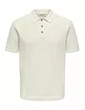 Only & Sons Male Polo ONSMOON Gestricktes Poloshirt