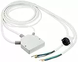 Küchenanschluss-Verteiler (Splitter-Box mit Anschlusskabeln für Kochfeld, Backofen und Herdanschlussdose, max. 11kW) Küchenanschlussbox/Herdanschluss-Verteiler, Weiß
