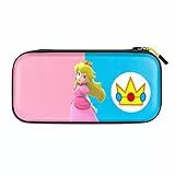 PDP Gaming Offiziell Lizenziert Switch Slim Deluxe Travel Case - PEACH - Semi-Hardshell - Console Stand - PRotective PU Leather - Holds 14 Games - Works mit Switch OLED & Lite