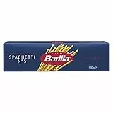 Barilla Pasta Klassische Spaghetti n.5 aus hochwertigem Hartweizen immer al dente, (1 x 500 g), geschmacklos