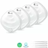 Neue [Apple MFi-Zertifiziert] (Nur iOS) Tracker Tags-4er Pack, Hoxe Bluetooth 5.3 Schlüsselfinder Kompatibel Apple Wo ist?, Schlüssel Finder Smart Tag für Auto/Koffer/Taschen, Austauschbarer Akku
