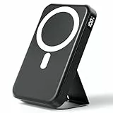 Powerbank für Magsafe, Magnetische Power Bank 10000mAh, PD 22.5W USB-A Ausgabe, Kabelloses Tragbares Ladegerät mit Typ-C-Eingang & Ausgang, Externe Handyakkus LED-Anzeige für iPhone 17/16/15/14/13/12