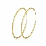 MOROTOLE Creolen Gold für Damen Creolenes Goldene Groß Goldene Creolenes Damen Ohrringe Gold Creolen
