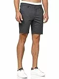 Indicode Herren Aalborg Chino Shorts mit 4 Taschen | Bermuda Herrenshorts Chinoshorts Freizeitshorts Männer Charcoal Mix, L