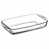 Dajar Ambition Auflaufform Glas Backofen 29 x 19 cm Excellent rechteckige Glasform mit Griffen spülmaschinengeeignet