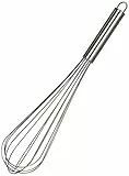 Fackelmann Schneebesen 32,5 cm, Ballonschneebesen aus Edelstahl, robuster Rührbesen mit stabilen Drähten (Farbe: Silber), Menge: 1 Stück