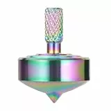 Präzisions-Metallkreisel, perfektes Gleichgewicht, Lange Drehzeit von mehr als 10 Minuten, tragbares EDC-Tischspielzeug (Bunt Stil 2)