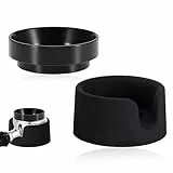 SHENGYIG 51mm Magnetischer Siebträger Trichter (außen aufliegend) für De'Longhi + Tamper Basis für Ninja Luxe Cafe ES601 – Barista Zubehör Set zur perfekten Espressozubereitung