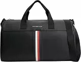 Tommy Hilfiger Herren Weekender Reisetasche Metro Duffle mit Crossbody-Riemen, Schwarz (Black), Einheitsgröße