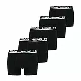HEAD Herren Basic Boxers Boxer Shorts (5er Pack), Schwarz, XL