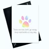 Peachy Antics Karte Thinking Of You AP130 Loss Of Dog für Hunde und Katzen, Tier, Tod, Beileidskarte, Deepest Sympathy For Your Loss