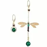 Holibanna Asymmetrische Libellenohrringe Retro Ethno Ohrhänger Ohrhänger Ohrschmuck für Frauen