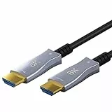 goobay 65559 HDMI Kabel 2.1 (AOC) 20 m / 8 K 60 Hz und 4 K 120 Hz Glasfaserkabel/Optisches HDMI Kabel für HDTV, Beamer, Projektor, Monitor etc. / Aktives AV Kabel