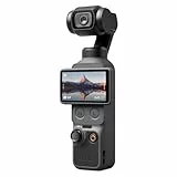 DJI Osmo Pocket 4 Essential Combo, Pocket-Gimbal-Vlog-Kamera, 1″ CMOS und 4K/240fps, 3‑Achsen-Stabilisierung, 2× verlustfreier Zoom, 14‑Stufen-Dynamikumfang, 107 GB integrierter Speicher