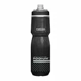 CAMELBAK Podium Chill Sportwasserflasche | 710 ML | Trinkflasche mit Isolierung | BPA-frei | Für Laufen, Radfahren, Wandern | Schwarz