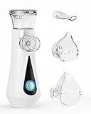 Inhalationsgerät, Hygelink Ultra Leise Inhaliergeräte für Erwachsene, Kinder, USB-C Inhalator für Babys mit Mundstück und 2 Maske, Tragbar, Leicht & Effektiv, Einstellbarer Sprühnebel