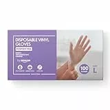 by Amazon - Einweg-Vinylhandschuhe, Größe L, 100er-Pack