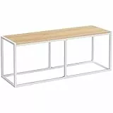 HOOBRO Sitzbänke für Esszimmer Bank, 120 x 30 x 46,5 cm Küchenbank, Essbank im Industrie Design, Stabiler Metallrahmen, Einfach zu montieren, für Küche, Wohnzimmer, Eingang, Schlafzimmer EWN12CD01