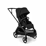 Bugaboo Dragonfly Plus Kinderwagen, kompakt und leicht optimal für die Stadt, Zusammenklappen mit einer Hand, wendbarer Sitz mit flacher Liegeposition, von Geburt bis Kleinkind, Heritage Black