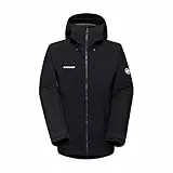 Mammut Crater IV HS Hooded Jacket Men | Leichte Jacke zum Wandern für Herren, Wasserdicht | Schwarz, XL
