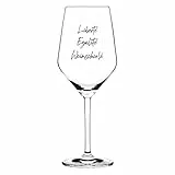 RITZENHOFF Sand & Soda 9500017 Modernes Weinglas mit trendigem Spruch Liberté, Egalité Weinschorlé, Geschenkbox – Made in Germany
