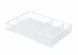 Leitz Schubladeneinsatz für Leitz Cube und WOW Schubladenboxen, Einsatz für Schubladen, Transparent, 52150002
