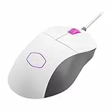 Cooler Master MM730 Wire Gaming Mouse White, Adjustable 16.000 DPI, Palm|Claw Grip, PixArt Optical Sensor, Ultraweave Cable, PTFE Feet, RGB Lighting (MM-730-WWOL1)