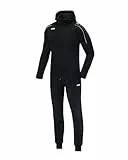 JAKO Trainingsanzug Herren & Damen Polyester Classico mit Kapuze Schwarz M - Jogginganzug 2-teilig für Sport und Alltag, Jogginghose & Trainingsjacke