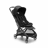 Bugaboo Butterfly ultrakompakter Reise-Kinderwagen, klein & leicht, einhändig faltbar und einfach zu lenken, ergonomischer City-Buggy für Babys ab 6 Monaten, mit viel Stauraum, Midnight Black