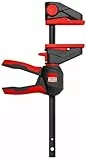 BESSEY Einhandzwinge mit drehbarem Griff EZ360M-15, Spannweite 150 mm Ausladung 60 mm, einfaches Überkopfarbeiten, Innovativer 360° Dreh-Mechanismus, Gewicht 0,41 Kg