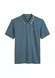 Marc O'Polo Herren Kurzarm-Poloshirt mit Stretch-Anteil Regular Fit, Blau (Storm), S