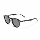 Le Specs GALAVANT BLACK - Polarisierte Sonnenbrille für Damen und Herren Runde Rahmenform mit hohem UV-Schutz LSP2452357