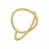 NOELANI Ring 925 Sterling Silber Damen Ringe, Gold, Kommt in Schmuck Geschenk Box, 2031621