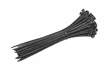 Meister Kabelbinder - Praktisches Set - 100 Stück - schwarz - 200 x 4,8 mm - Stabiles Nylon - UV-Beständig - Langlebig & robust / Kabelbinder-Set für Bündelgut / Kabelverbinder / 1752550, 200 mm