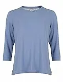 ROADSIGN australia Damen Sweatpullover mit strukturierter Oberfläche & 3/4-Ärmeln, atmungsaktiv blau | 2XL