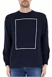 Armani Exchange Men's Milano Edition Pullover Crewneck Sweatshirt Night Sky, XS