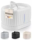 KABELLOS Pretty Paw© Katzenbrunnen mit Bewegungsmelder I Premium Trinkbrunnen für Katze mit Induktionspumpe & 45 Tagen Akku I Wasserbrunnen für Katzen mit Filter & 3 Liter Wassertank I Pure Flow Max