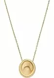 Skagen Damenkette Kariana Anhänger Pebble Edelstahl goldfarben, SKJ1750710