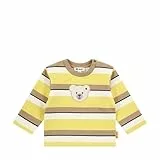 Steiff Sweatshirt EU Größe 62 Cream Gold, Langarm-Sweatshirt, Longsleeve für Kinder, Pullover langärmelig, Babyoberteil, ideales Basic Shirt, bequem und weich, waschmaschinenfest